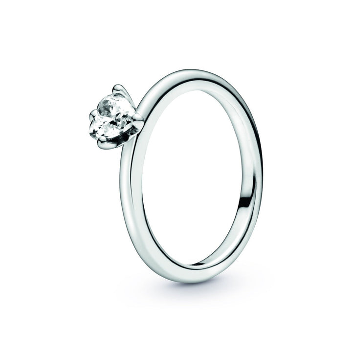 Clear Heart Solitaire Ring 198691C01-Size 6 - 52