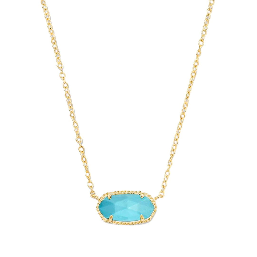 Kendra Scott Elisa Necklace Gold Turquoise