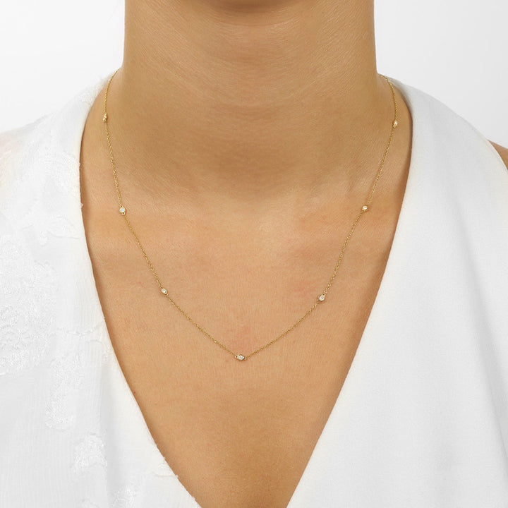 Diamond Station Necklace