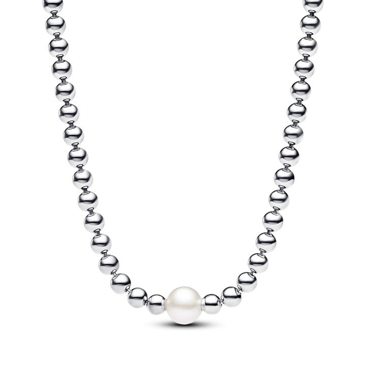 Treated Freshwater Cultured Pearl & Beads Collier Necklace