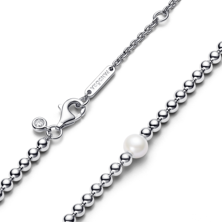 Treated Freshwater Cultured Pearl & Beads Collier Necklace