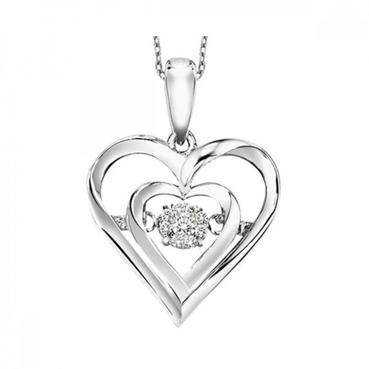 Diamond Heart Rhythm of Love Pendant