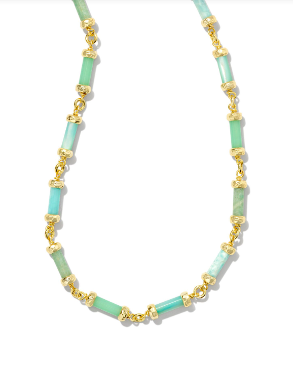 Gigi Gold Blue Mix Strand Necklace by Kendra Scott