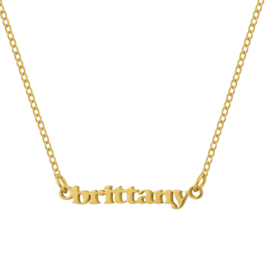 Custom/Personalized Mini Nameplate Necklace