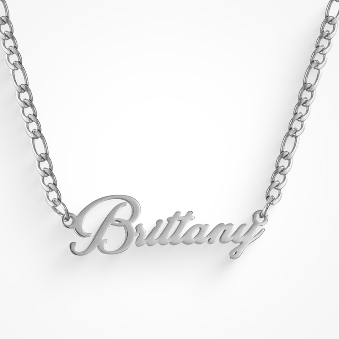 Custom/Personalized Nameplate Figaro Necklace