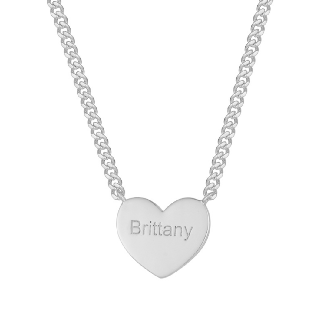 Custom/Personalized Heart Necklace