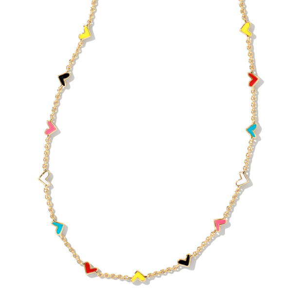 Haven Heart Strand Necklace Gold Multi Mix by Kendra Scott