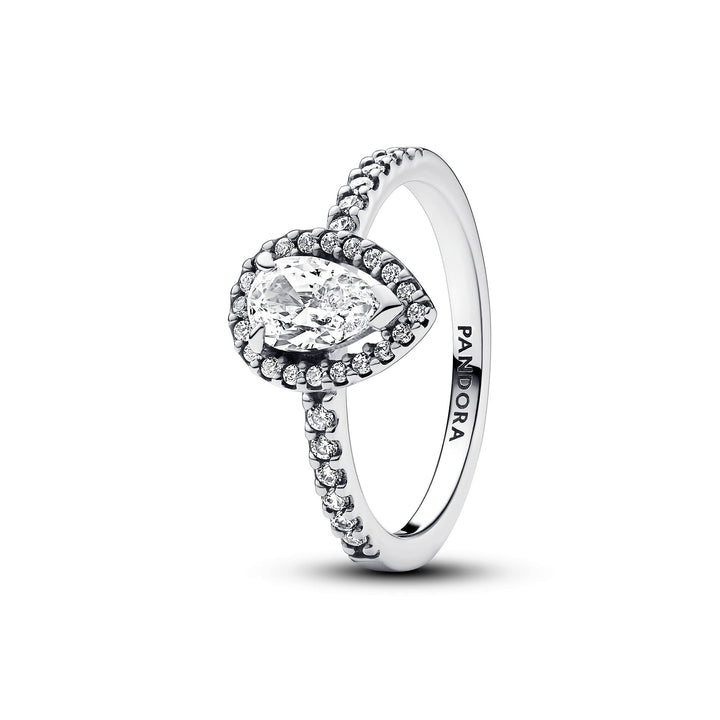 Pandora Sparkling Pear Halo Ring 192835C01