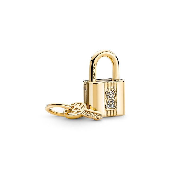 Padlock & Key Dangle Charm 760088C01