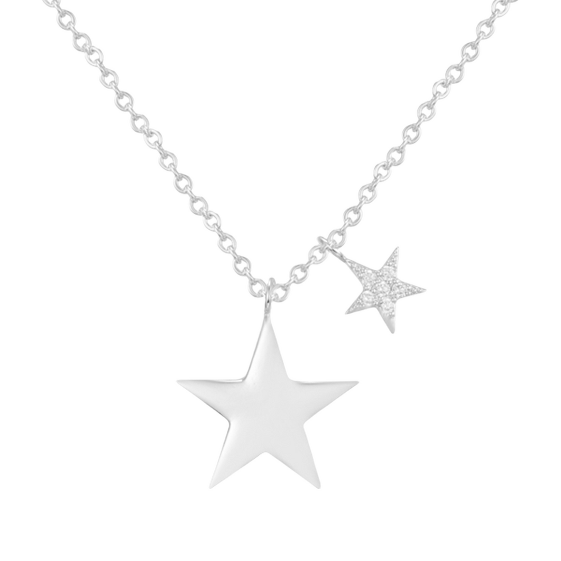 Twin Star Necklace