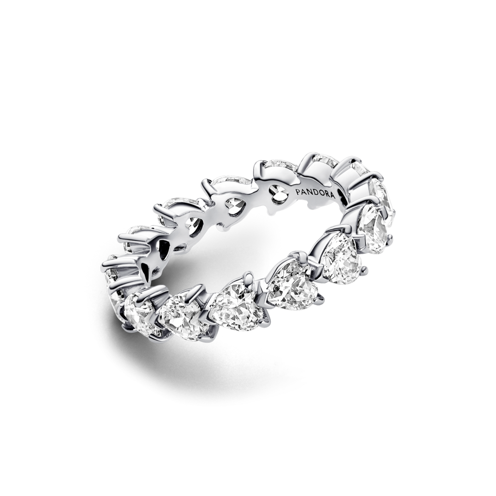 Row of Hearts Eternity Ring 193103C01