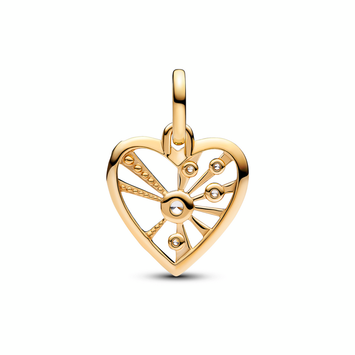 Heart & Rays Medallion Charm